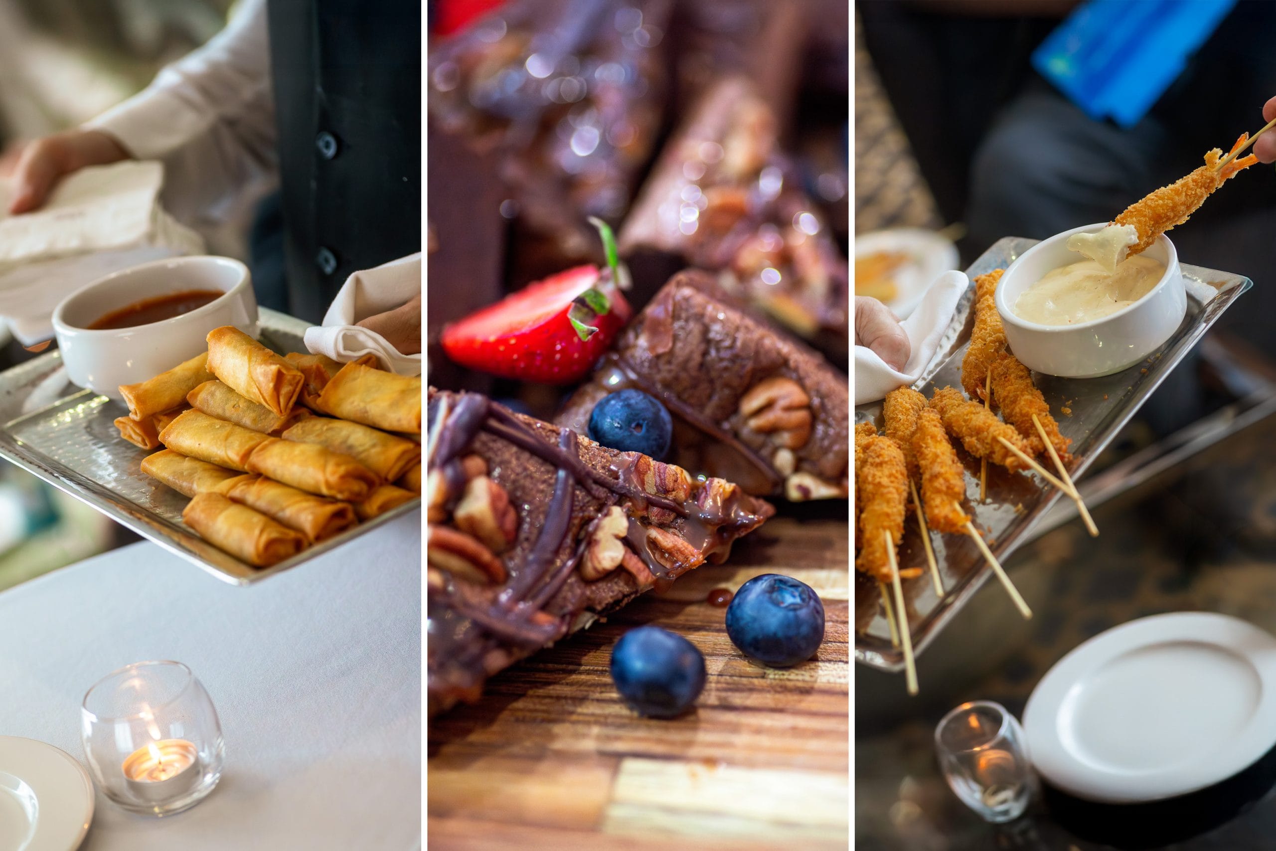 montreal event photographer delicious food served at an event